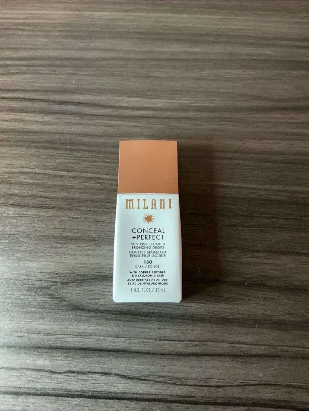Milani Conceal + Perfect Sun Kissed Liquid Bronzing Drops 130 Dark NWT